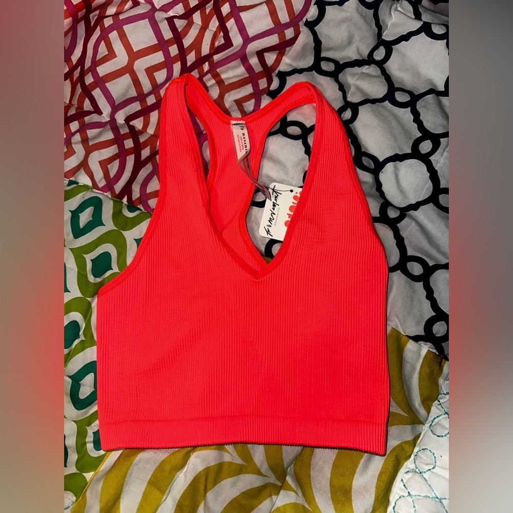 NWT Free People Cropped Seamless Ribbed Tank Women Small
